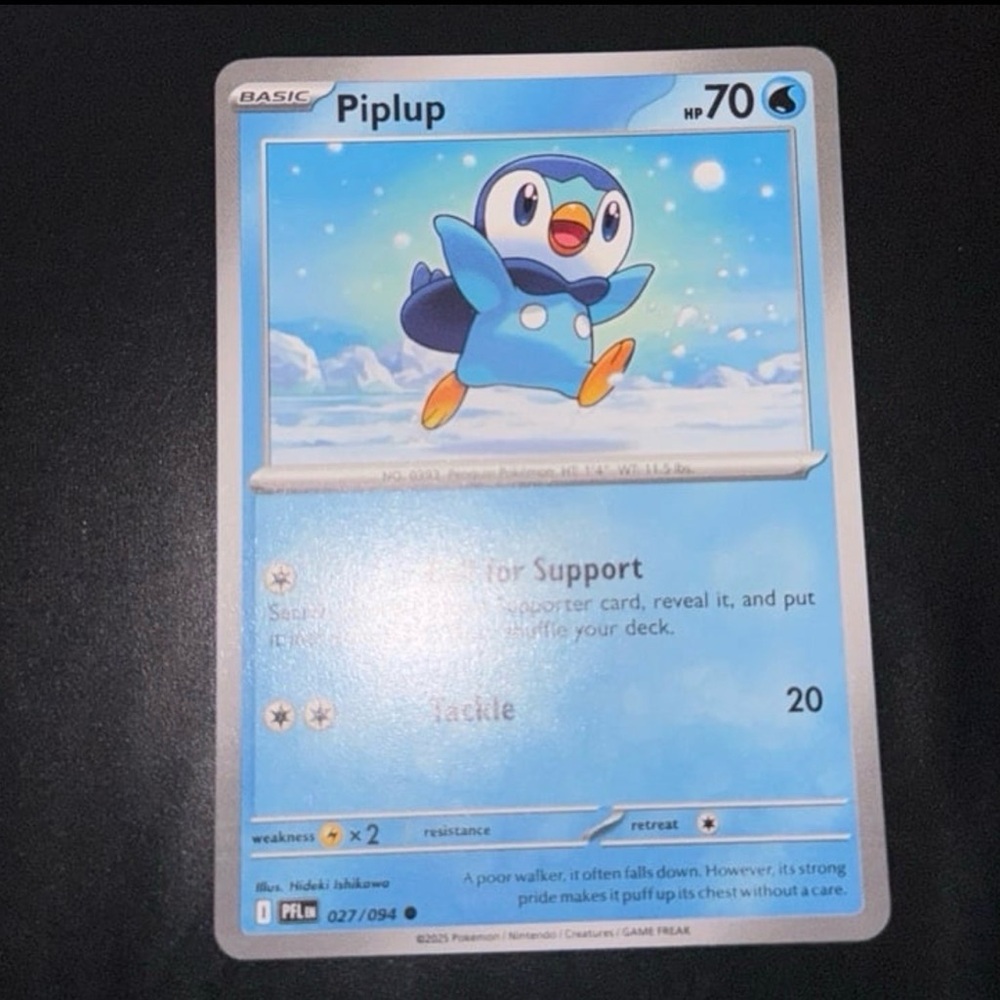 Piplup Phantasmal flames 27/94 ME02 non holo 2025 common NM good conditions tcg